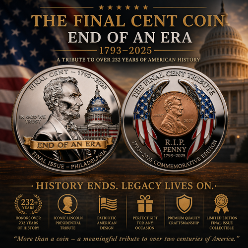 NavoraCo™ THE FINAL CENT COIN  · END OF AN ERA ( 1793–2025 )