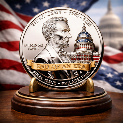 NavoraCo™ THE FINAL CENT COIN  · END OF AN ERA ( 1793–2025 )