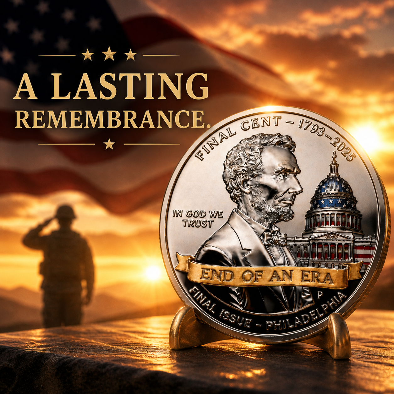 NavoraCo™ THE FINAL CENT COIN  · END OF AN ERA ( 1793–2025 )
