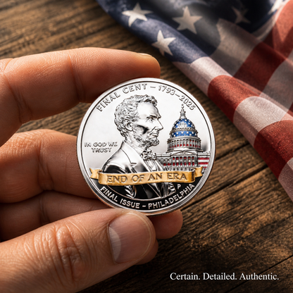 NavoraCo™ THE FINAL CENT COIN  · END OF AN ERA ( 1793–2025 )