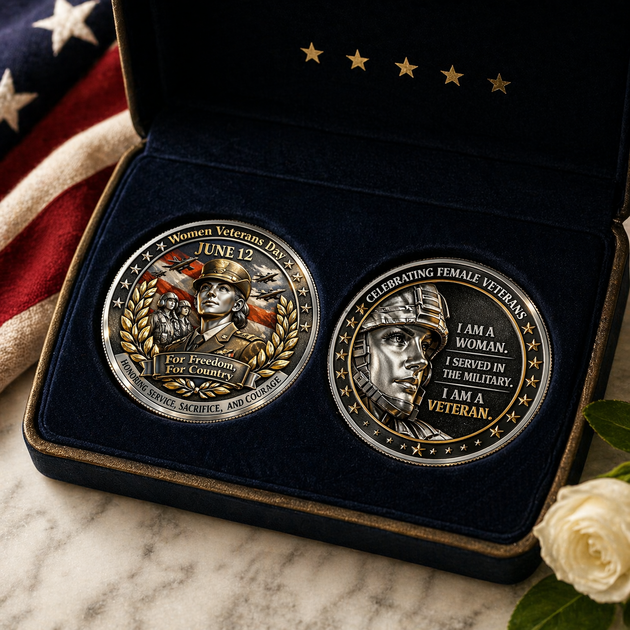 NavoraCo™ WOMEN VETERANS DAY COMMEMORATIVE COIN